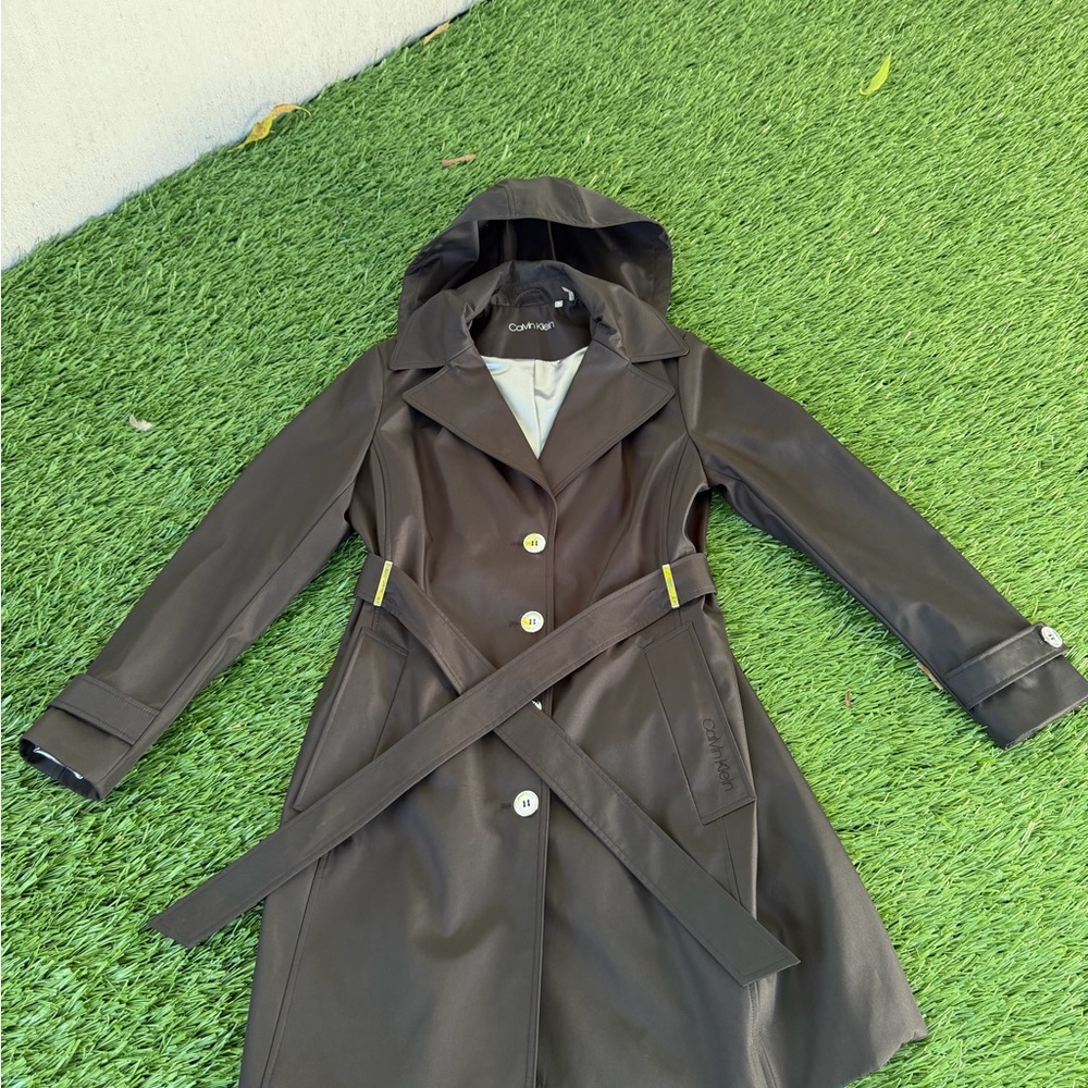 Calvin Klein Women's Black Trench Coat